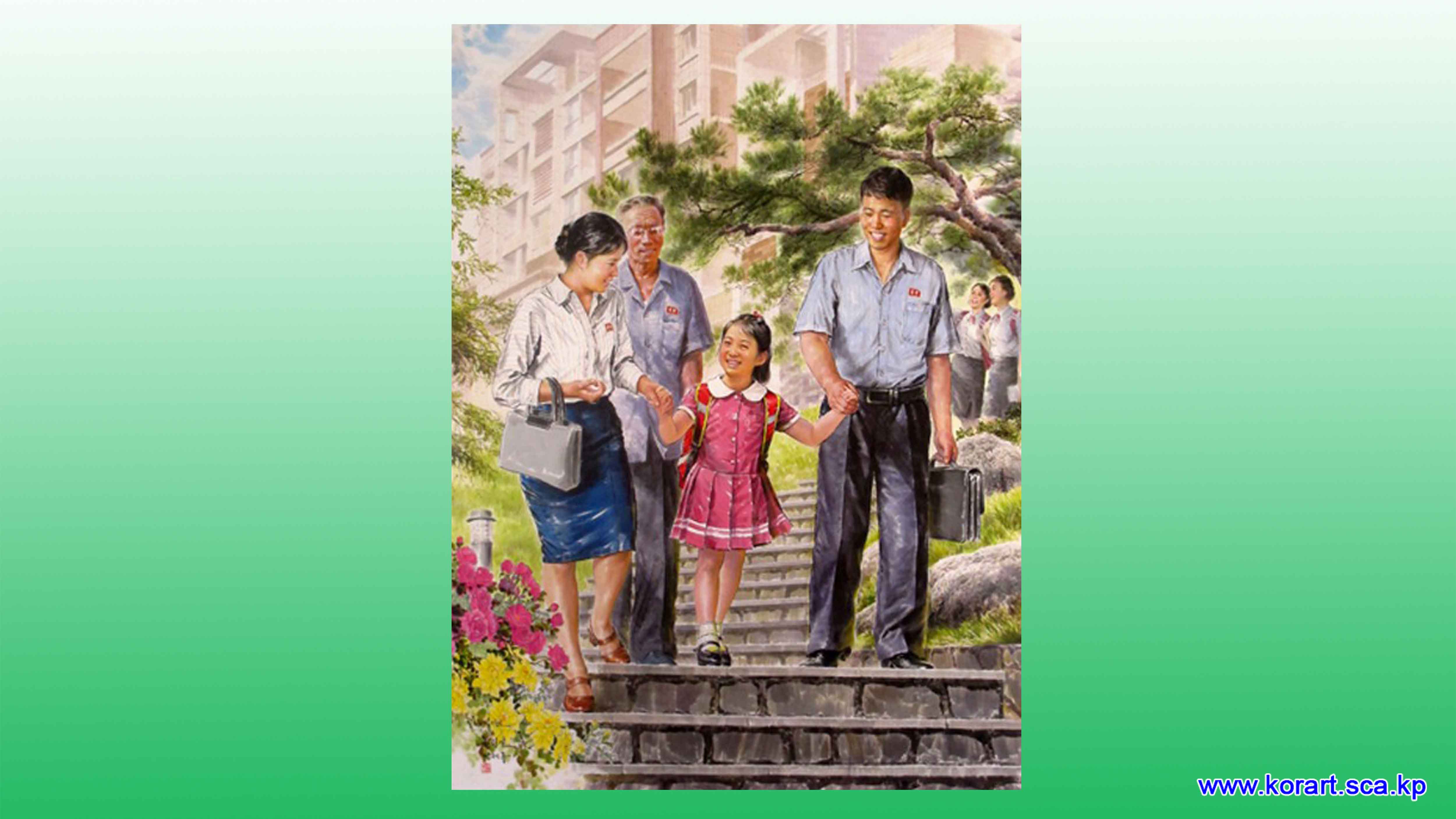 조선화 《경루동의 아침》