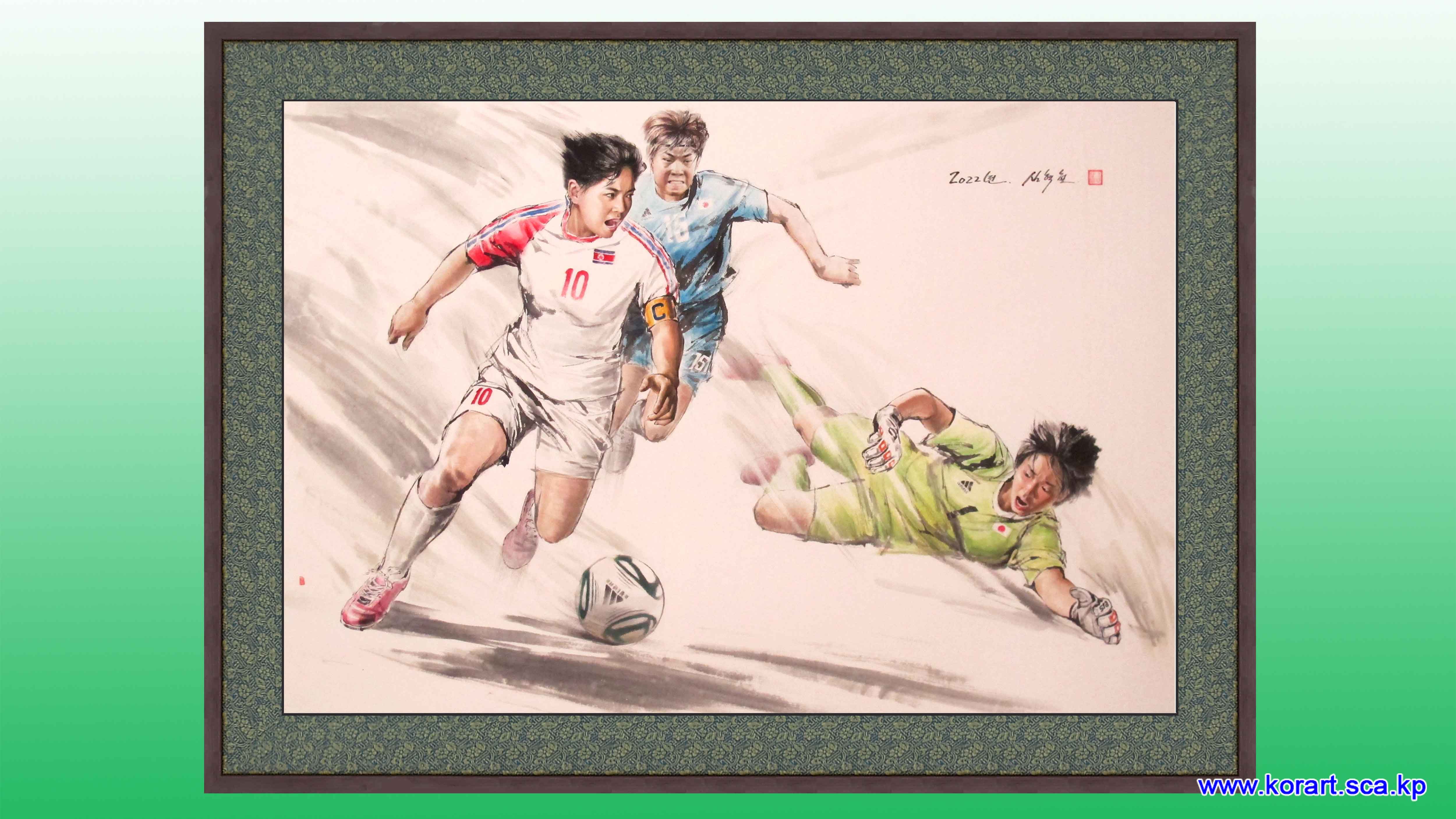 Korean painting Thrust 