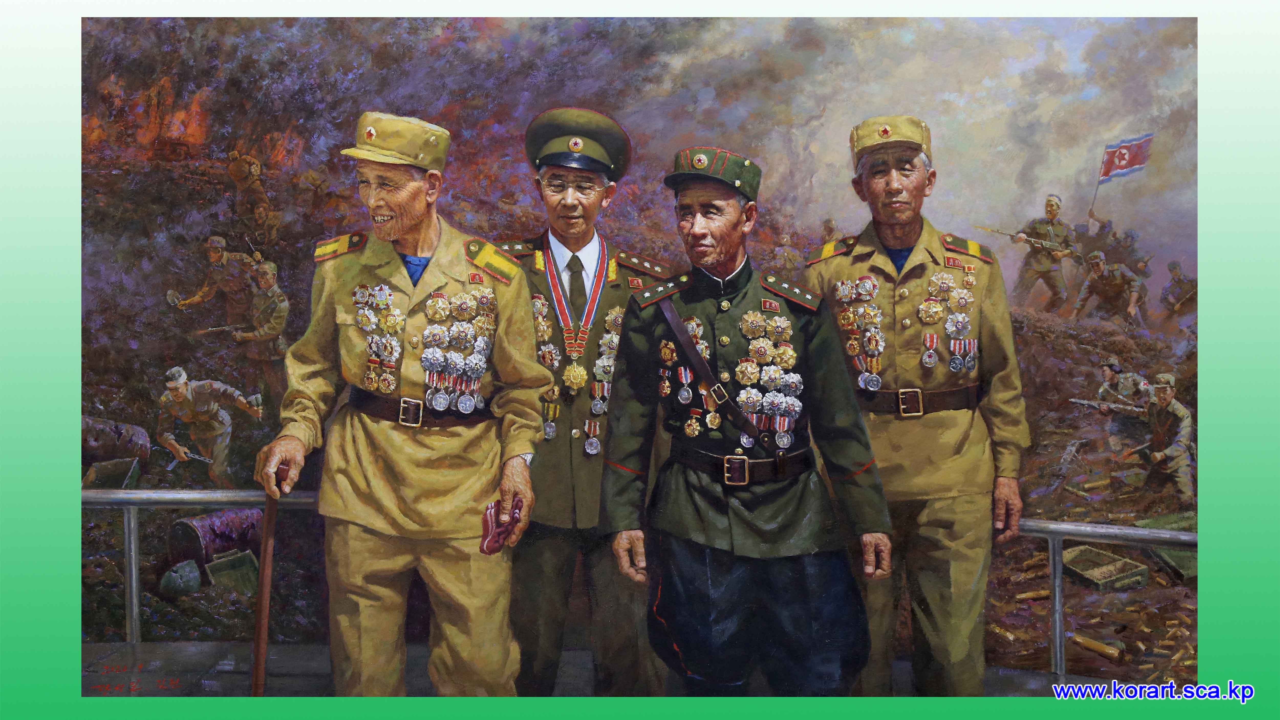 Oil painting Victors