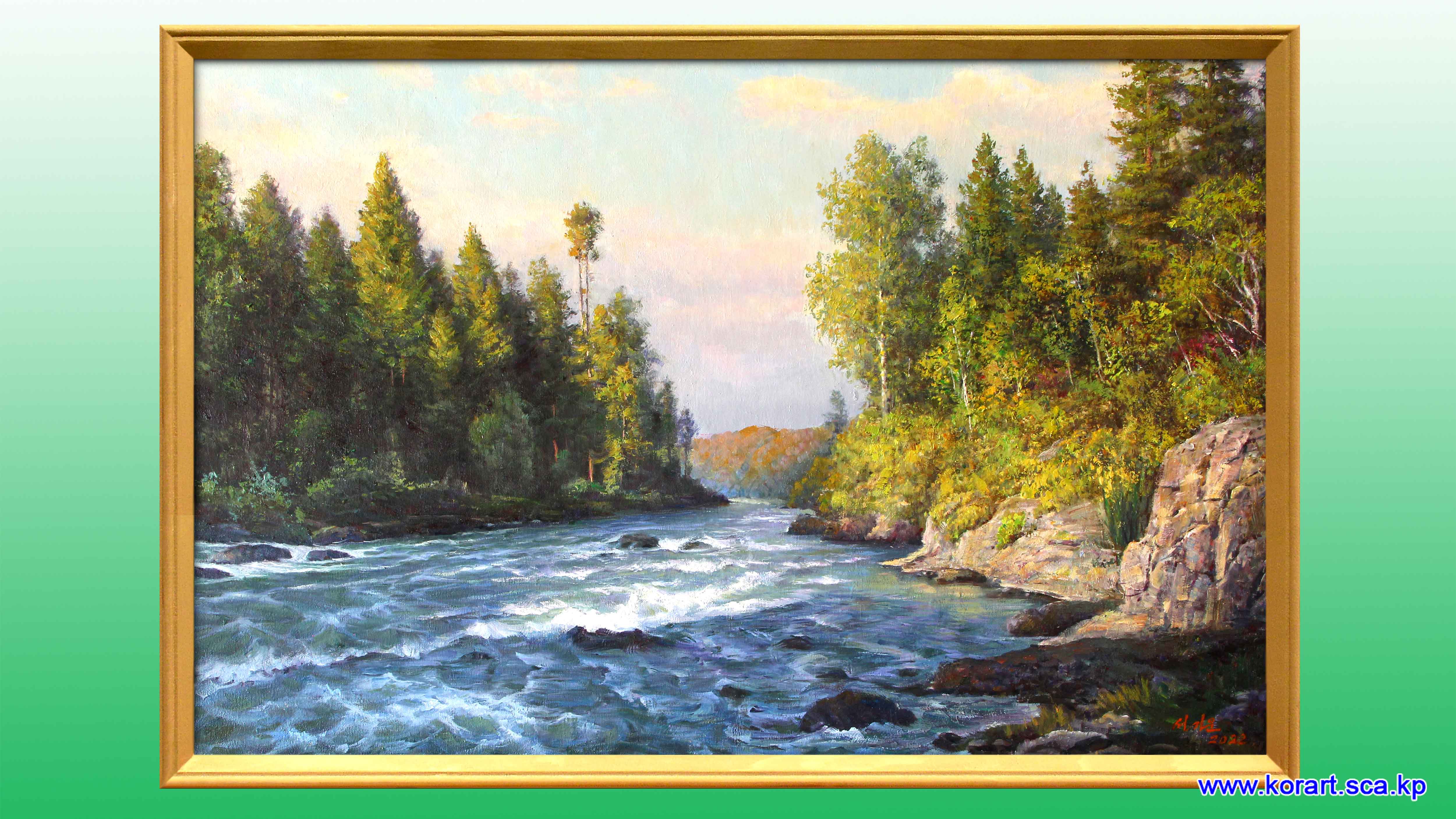 Масло «Берег реки Туман напоминает».